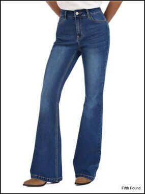 Womens Tall Flare Jeans Curvy Stretch Denim Bootcut Pants